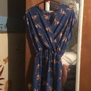 Silk floral dress